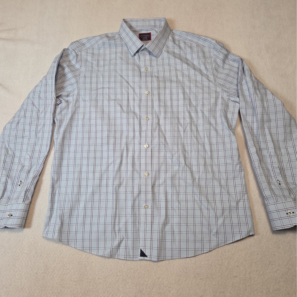 UNTUCKit Shirt Mens XL Wrinkle Free Plaid Long Sleeve LS Button Up Pio Cesare